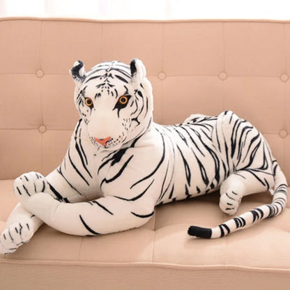 Simulation Tiger Plush Toys Stuffed Soft Animal Giant Forest Tiger Pillow Dolls For Kids Birthday Gift High Quality 25-110cm