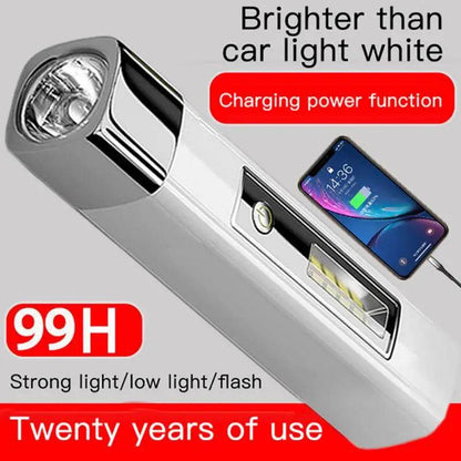 Smiling Shark Strong Light Flashlight Waterproof Side Light Power Bank Mini Portable Remote Flashlight Outdoor Hiking Camping - MarvelouStoree