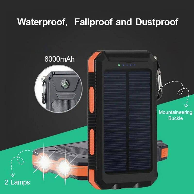 Solar Charger Power Bank - MarvelouStore