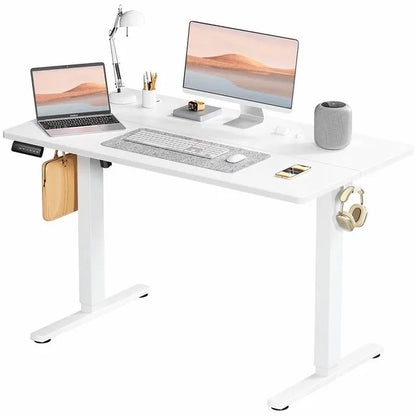 Standing Desk, AdjustabIe Height EIectric Sit Stand Up Down Computer TabIe, 63x24 lnch Ergonomic Rising Desks