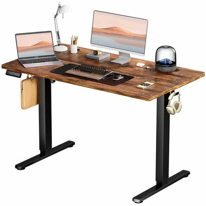 Standing Desk, AdjustabIe Height EIectric Sit Stand Up Down Computer TabIe, 63x24 lnch Ergonomic Rising Desks