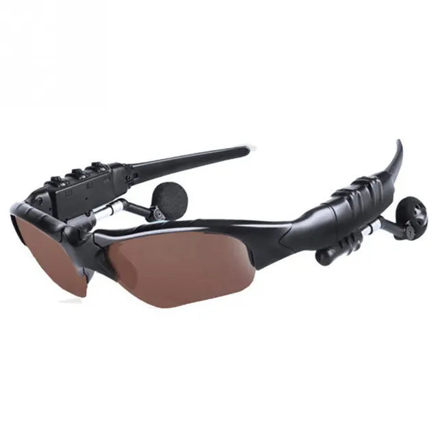 Stereo Earphones Wireless Headset with Mic Glasses Sunglasses for Driving Cycling Sports Noise Reduction Headphones