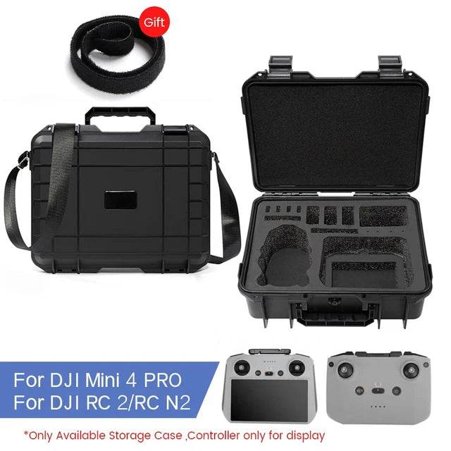 Storage Case For DJI Mini 4 3 3 PRO/Mini 2 2 SE Portable Suitcase Hard Case Explosion-proof Box for DJI RC/RC 2/N2/N1Control - MarvelouStoree