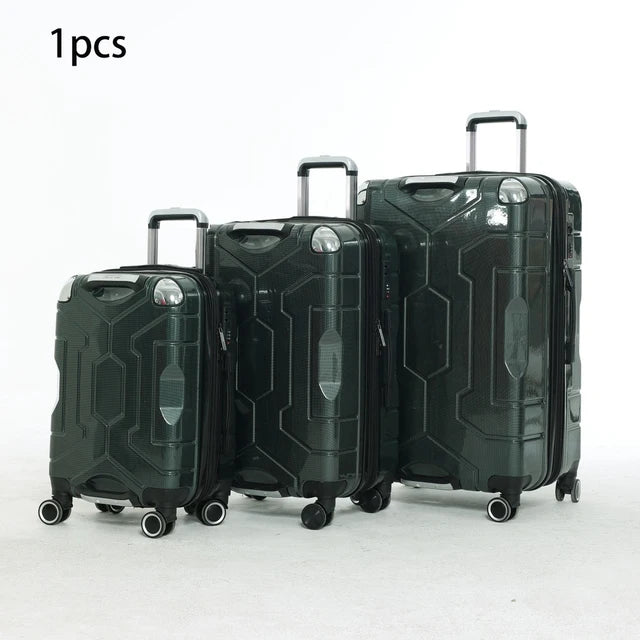 Suitcase Sets 3 pieces Rolling Luggage Detachable Wheels 20 24 28 inch Strong Durable Travel Bags Unisex Password Trolley Case