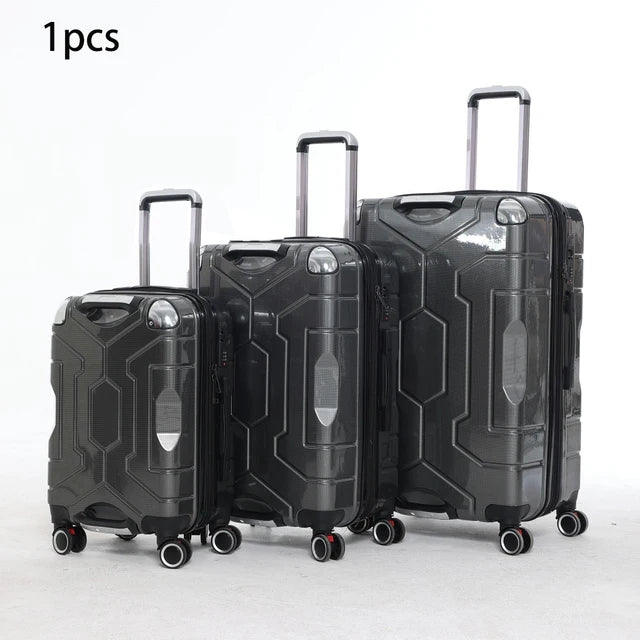 Suitcase Sets 3 pieces Rolling Luggage Detachable Wheels 20 24 28 inch Strong Durable Travel Bags Unisex Password Trolley Case