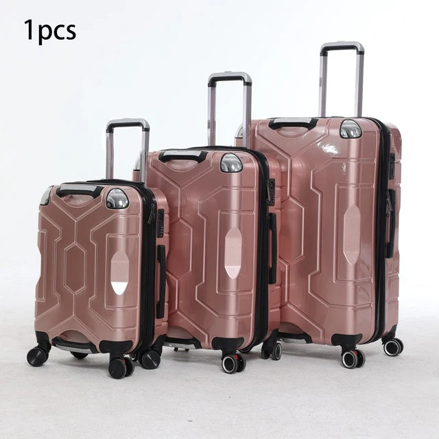 Suitcase Sets 3 pieces Rolling Luggage Detachable Wheels 20 24 28 inch Strong Durable Travel Bags Unisex Password Trolley Case