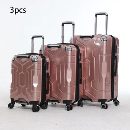 Suitcase Sets 3 pieces Rolling Luggage Detachable Wheels 20 24 28 inch Strong Durable Travel Bags Unisex Password Trolley Case