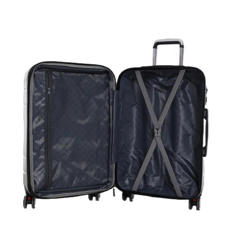 Suitcase Sets 3 pieces Rolling Luggage Detachable Wheels 20 24 28 inch Strong Durable Travel Bags Unisex Password Trolley Case