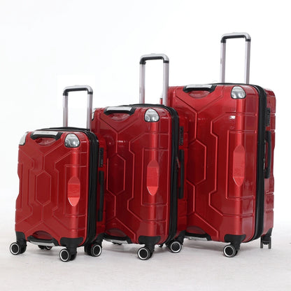 Suitcase Sets 3 pieces Rolling Luggage Detachable Wheels 20 24 28 inch Strong Durable Travel Bags Unisex Password Trolley Case