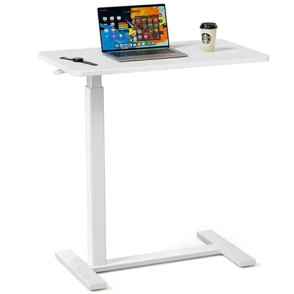 Marveloustoree SweetFurniture Small Mobile Rolling Standing Desk , Teacher Podium with Wheels, Adjustable Work Table, Rolling Desk Laptop