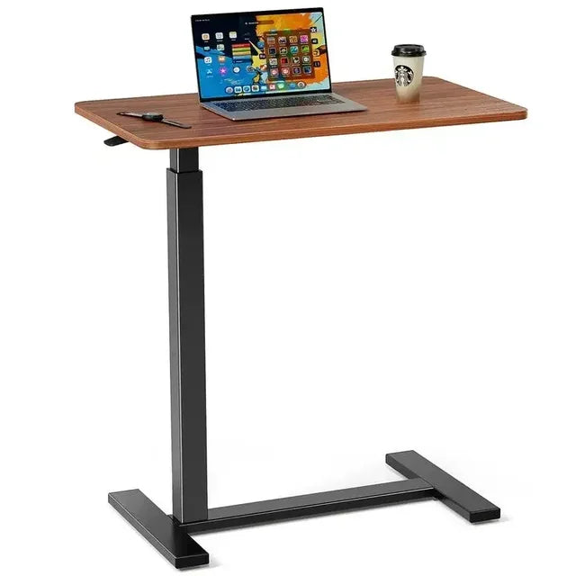 Marveloustoree SweetFurniture Small Mobile Rolling Standing Desk , Teacher Podium with Wheels, Adjustable Work Table, Rolling Desk Laptop