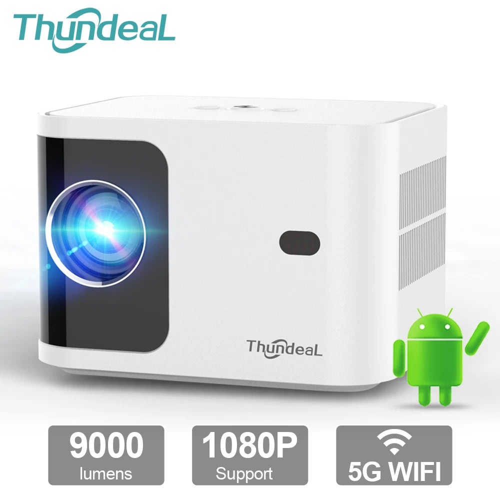 ThundeaL HD Mini Projector TD91 for Full HD 1080P 4K Video 5G WIFI Android Portable Projector TD91W Home Theater Cinema Beamer