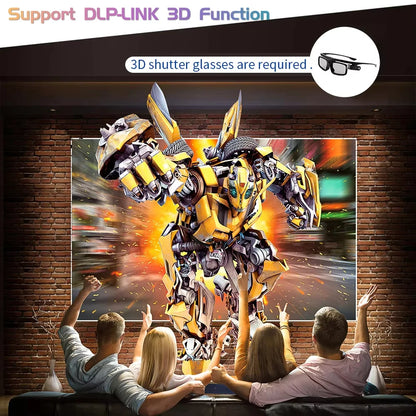 TouYinger G5 Projector Portable 4K 1080P Home Theater Beam Full HD Projetor Android DLP Beamer 3D Cinema Smartphone with Battery