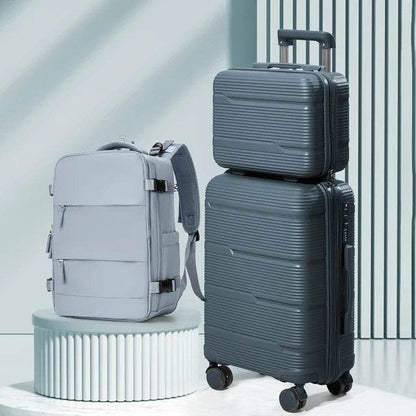 Travel Suitcase set 3 Piece Rolling Carry on Luggage Set Women Men Trolley Case Backpack Boarding Cabin Suitcase Wheels 20 24'' - MarvelouStoree