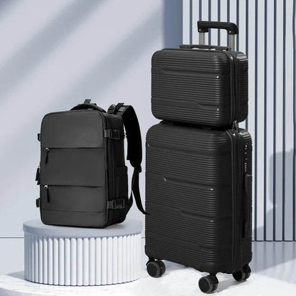 Travel Suitcase set 3 Piece Rolling Carry on Luggage Set Women Men Trolley Case Backpack Boarding Cabin Suitcase Wheels 20 24'' - MarvelouStoree