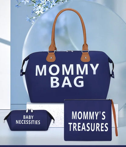 Travel bag mommy bag three piece set shoulder bag handbag tote bag dry and wet separation