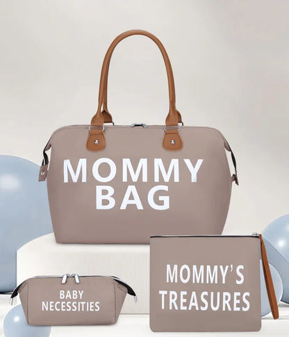 Travel bag mommy bag three piece set shoulder bag handbag tote bag dry and wet separation