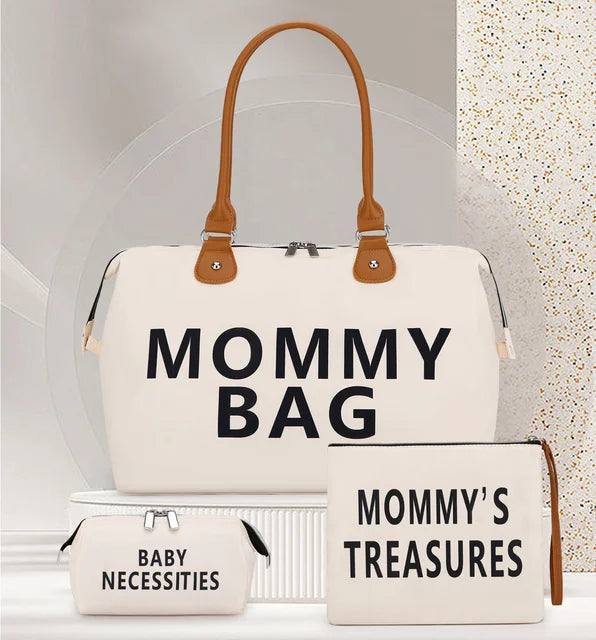 Travel bag mommy bag three piece set shoulder bag handbag tote bag dry and wet separation