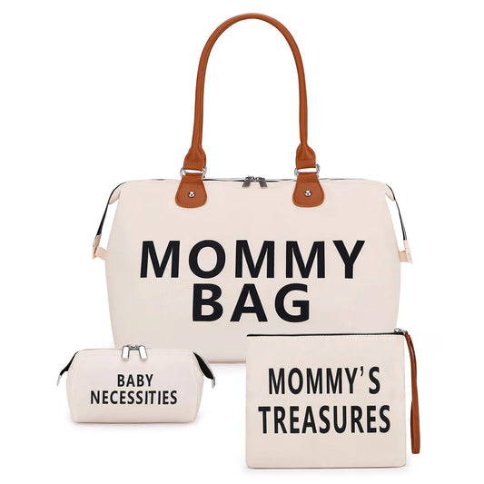 Travel bag mommy bag three piece set shoulder bag handbag tote bag dry and wet separation