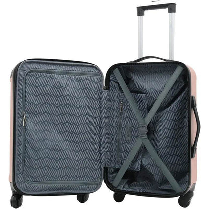 Travelers Club Expandable Midtown Hardside 4-Piece Luggage Travel Set, Rose Gold - MarvelouStoree