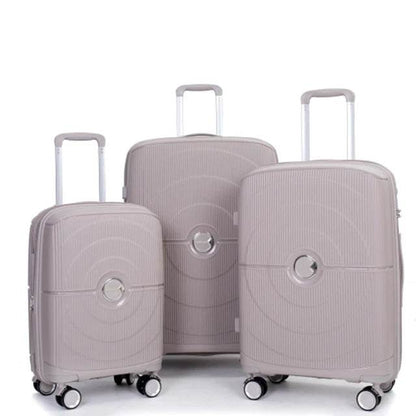 Travelhouse Expandable Hardshell Suitcase Double Spinner Wheels PP Luggage Sets Suitcase with TSA Lock,3-Piece Set (20/24/28） - MarvelouStoree