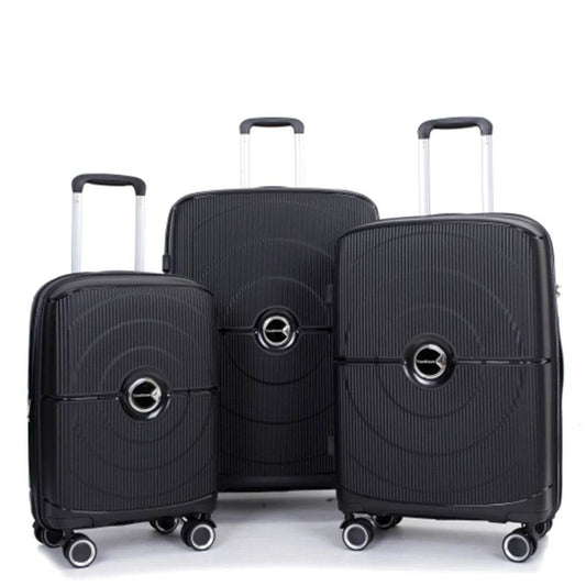 Travelhouse Expandable Hardshell Suitcase Double Spinner Wheels PP Luggage Sets Suitcase with TSA Lock,3-Piece Set (20/24/28） - MarvelouStoree