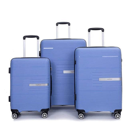 Travelhouse Hardshell Suitcase PP Luggage Sets Lightweight Durable Suitcase with TSA Lock,3-Piece Set (20/24/28) - MarvelouStoree