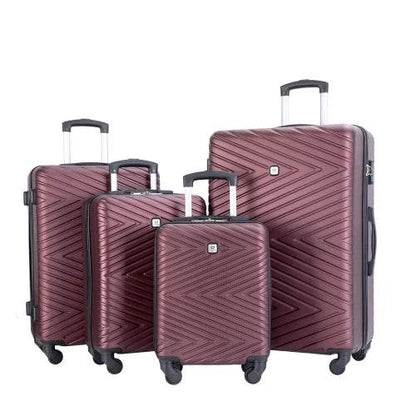 Travelhouse Luggage set 4-Piece ABS Suitcase With Spinner Wheels,24 Inch and 28 Inch with TSA Lock,16,20 inche Carry on Luggage - MarvelouStoree