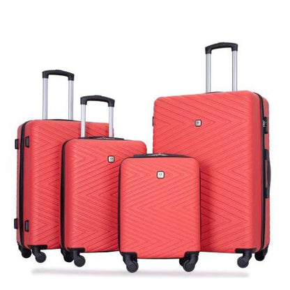 Travelhouse Luggage set 4-Piece ABS Suitcase With Spinner Wheels,24 Inch and 28 Inch with TSA Lock,16,20 inche Carry on Luggage - MarvelouStoree