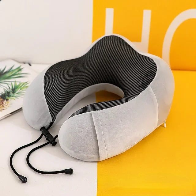 U Shaped Memory Foam Neck Pillows Soft Travel Pillow Massage Neck Pillow Sleeping Airplane Pillow Cervical Healthcare Bedding