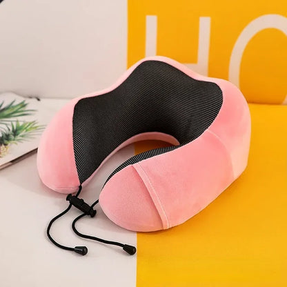 U Shaped Memory Foam Neck Pillows Soft Travel Pillow Massage Neck Pillow Sleeping Airplane Pillow Cervical Healthcare Bedding