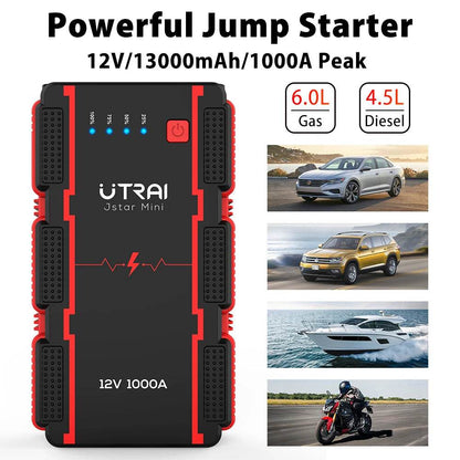 UTRAI 1000A Jump Starter Power Bank Starting Device Portable Charger Emergency Booster 12V Car Battery Jump Starter - MarvelouStoree