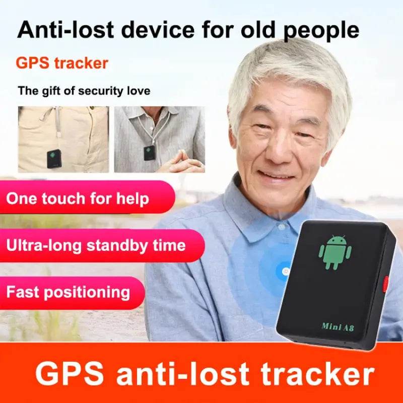 Ultra-long standby A8 GPS locator accurate positioning portable and easy to use, suitable for all models of anti-loss devices - MarvelouStoree