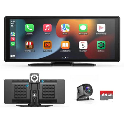 Universal Portable Carplay for Car Screen, Wireless Carplay Screen Wireless Car Stereo with Carplay Android Auto, Car Touchscree - MarvelouStoree