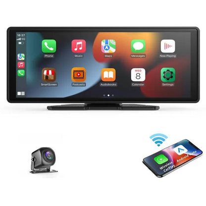 Universal Portable Carplay for Car Screen, Wireless Carplay Screen Wireless Car Stereo with Carplay Android Auto, Car Touchscree - MarvelouStoree