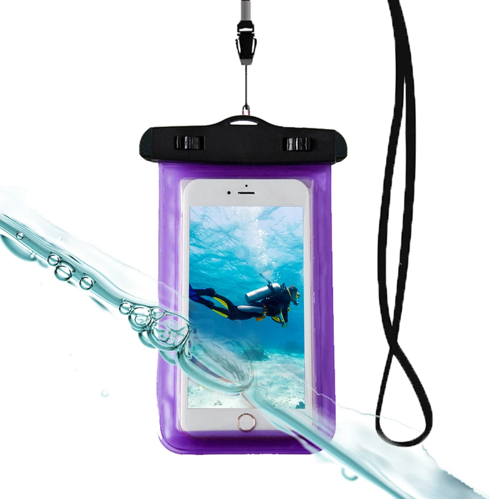 Waterproof Case For Phone Waterproof Pouch Bag PVC Cell Phones Underwater Phone Bag For IPhone Swimming Transparent