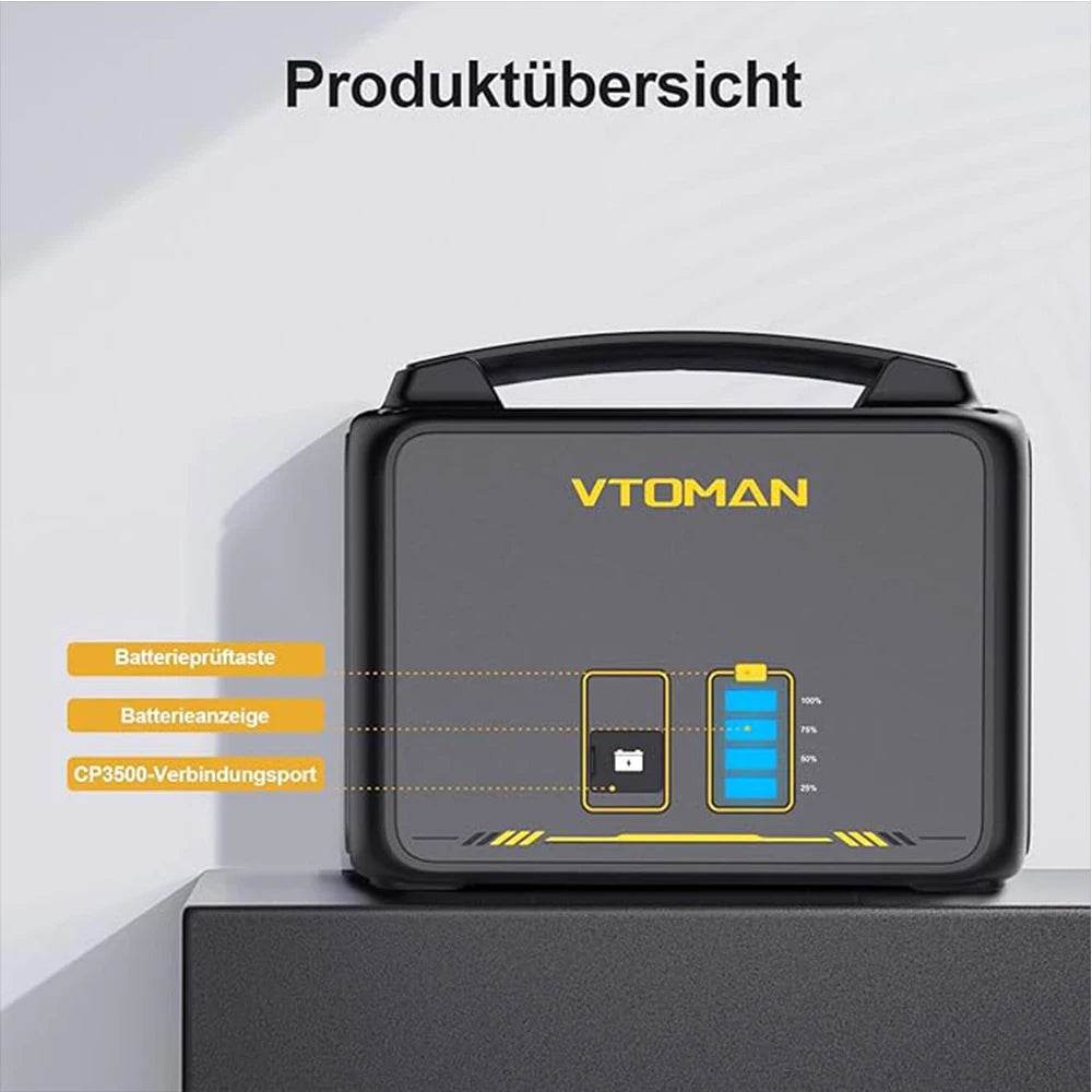 VTOMAN Jump 1500 Extra Battery 1548Wh, Backup LiFePO4 (LFP) Battery Jump 1000 & Jump 1500X & Jump 1800 Power - MarvelouStoree