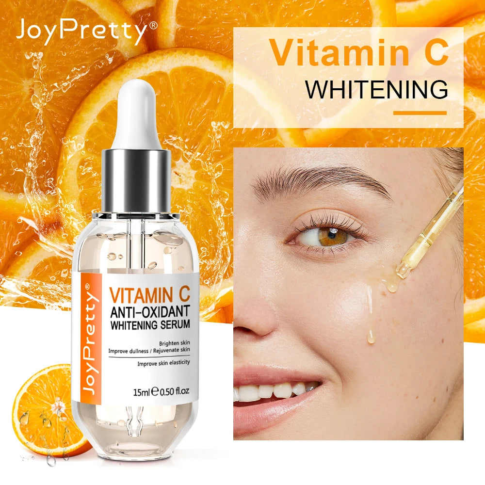 Vitamin C Serum Hyaluronic Acid For Face Collagen Glowing Serum Fade Melanin Whitening Moisturizing Facial Skin Care JoyPretty