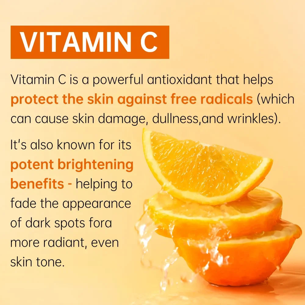 Vitamin C Serum Hyaluronic Acid For Face Collagen Glowing Serum Fade Melanin Whitening Moisturizing Facial Skin Care JoyPretty