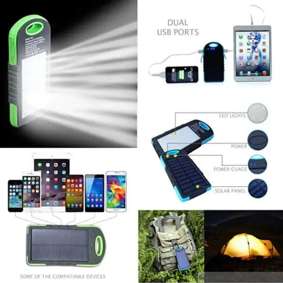 PowerGLO Eco Friendly Solar Charger With 12 Bright LED Lamps