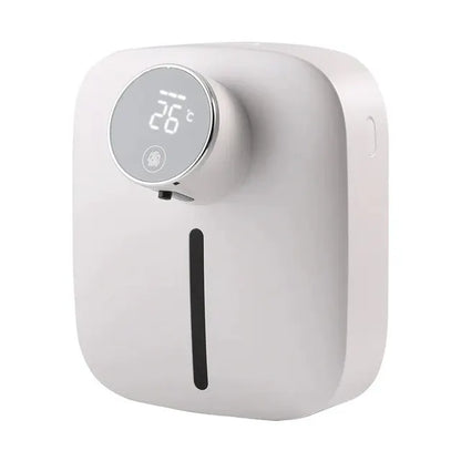 Wall-mounted Automatic Soap Dispenser Multifunctional Infrared Sensor LED Digital Display Touchless Foam USB Rechargeable