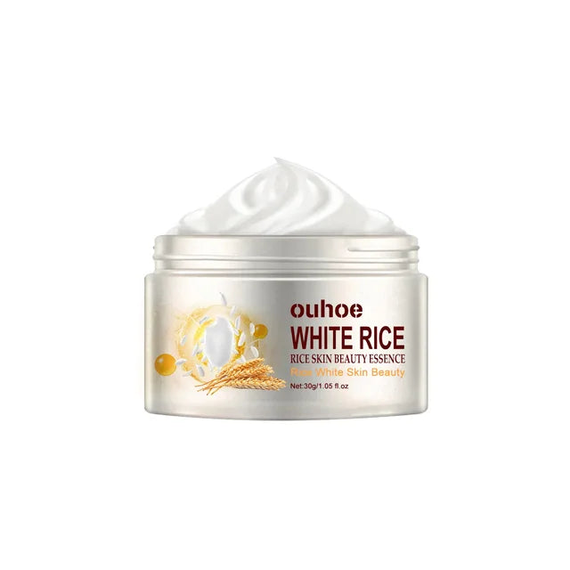 White Rice Face Whitening Cream Remove Dark Spots Fade Freckle Melanin Anti Wrinkle Aging Moisturizing Brighten Skin Care New