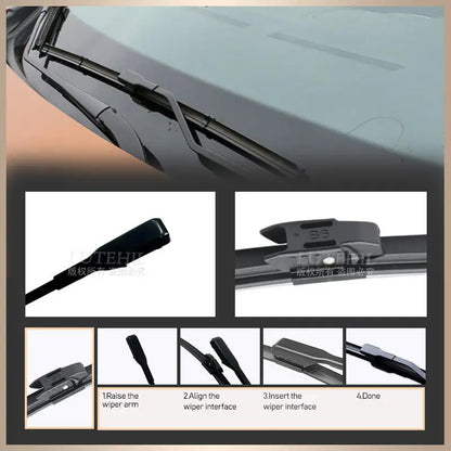 Wiper Front Wiper Blades For Renault Dacia Duster MK2 2017 - 2023 2018 2019 2020 2021 Windshield Windscreen Front Window 24"+18"