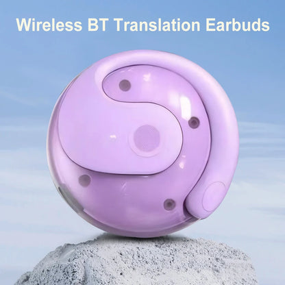 Wireless BT AI Real-time Translator Earbuds 144 Languages Translation Earphones Smart Voice Translator for Travel Business Study