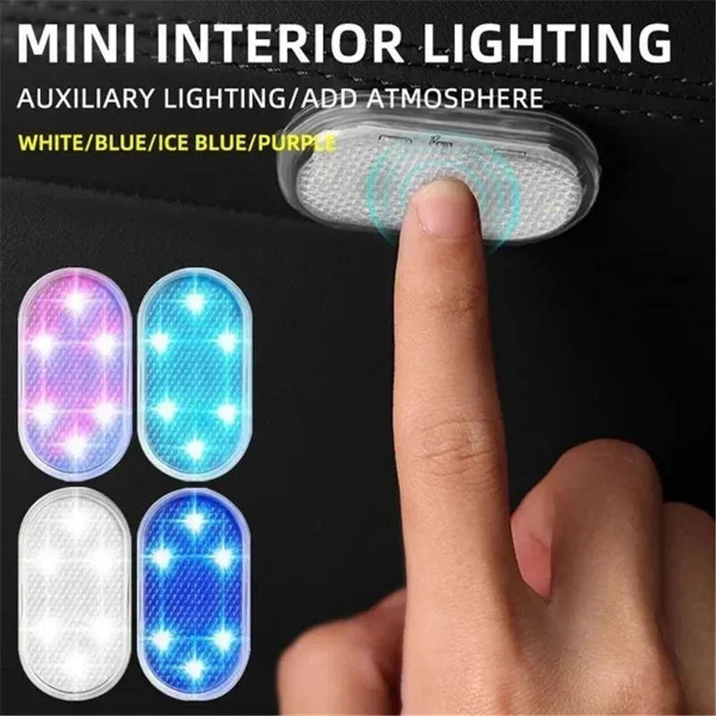 Marveloustoree Wireless Led Lights for Car Interior, Car Led Lights Interior, USB Rechargeable Automotive Neon Accent Light