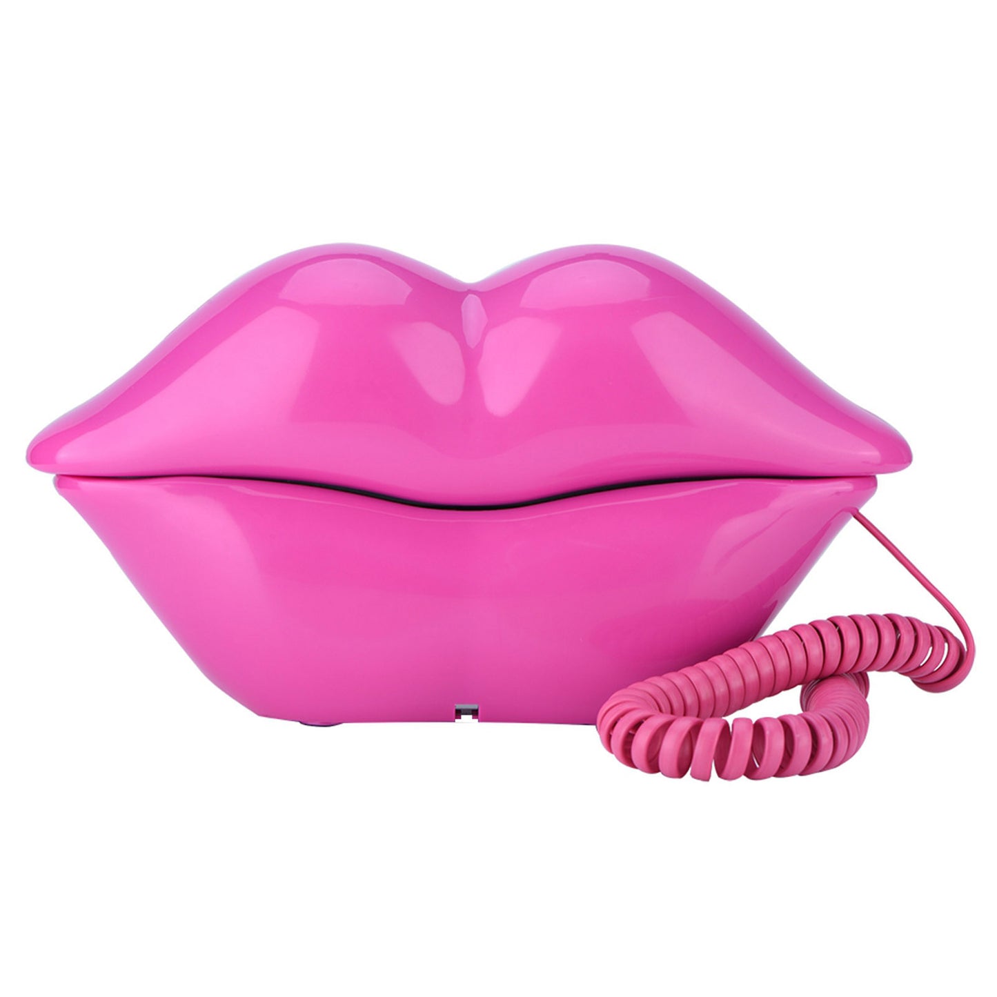 Cute Lips Shape Telephone Red Phone Multi-Functional Wired Landline Desktop Corded Fixed Phone for Home Hotel Office Decoration