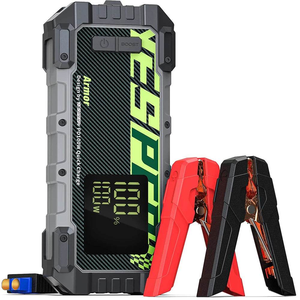 YESPER 3000A Car Jump Starter Car Booster 20000mAh Car Battery Charger PD100W Emergency Booster Starting Device Jump Start - MarvelouStoree