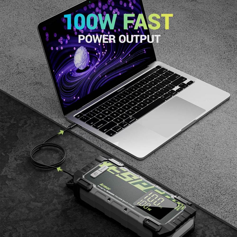 YESPER 3000A Car Jump Starter Car Booster 20000mAh Car Battery Charger PD100W Emergency Booster Starting Device Jump Start - MarvelouStoree