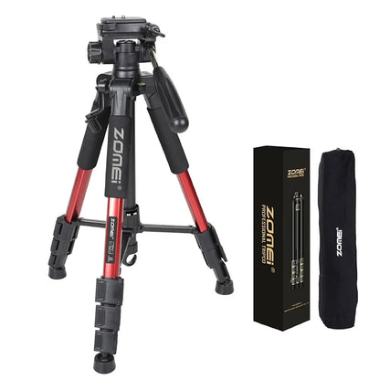 Q111 Professional Portable Travel Aluminum Camera Tripod&Pan Head for SLR DSLR Digital Camera Three color