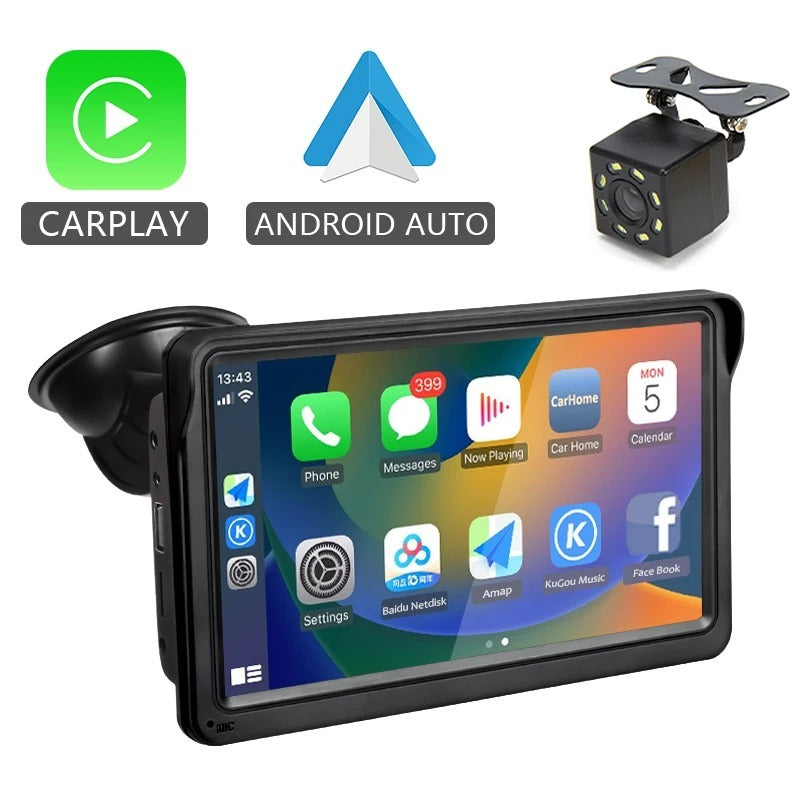 Car Display 7-inch Multimedia Support Wireless Carplay